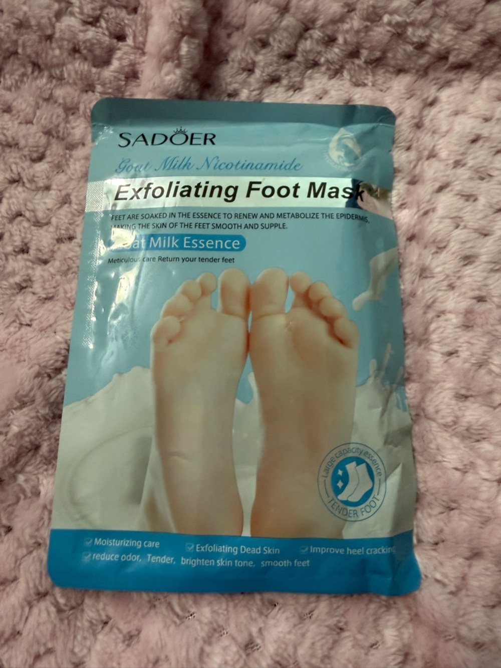 Sadoer Exfoliating Foot Mask - Light Blue